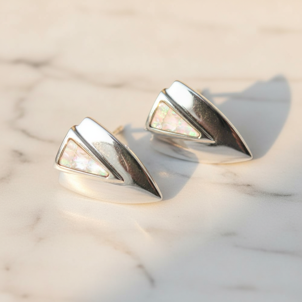 Chevron Silver marble